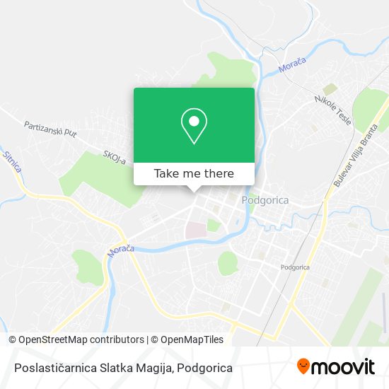 Poslastičarnica Slatka Magija map