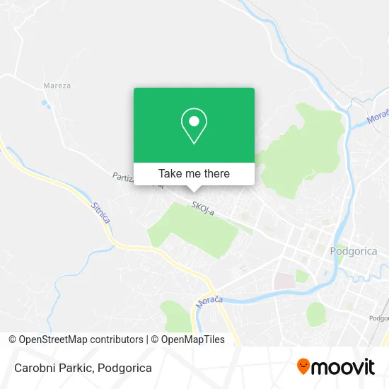 Carobni Parkic map
