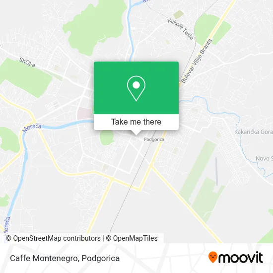 Caffe Montenegro map
