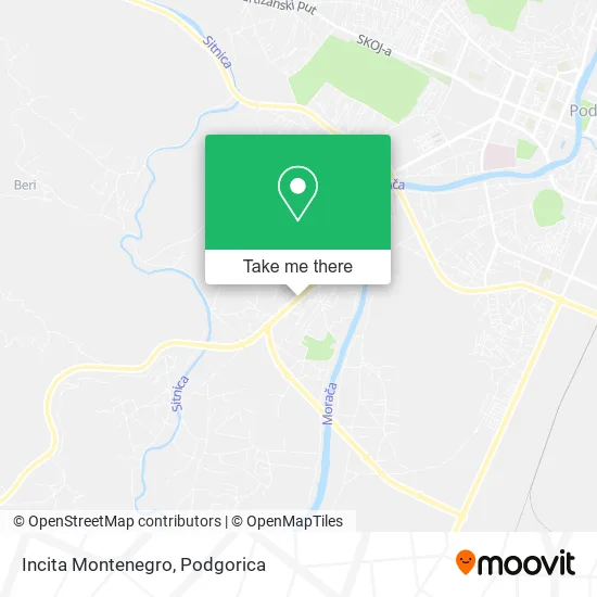 Incita Montenegro map