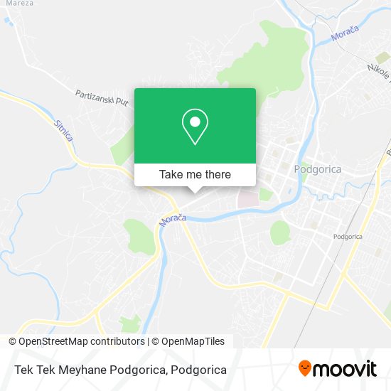 Tek Tek Meyhane Podgorica map