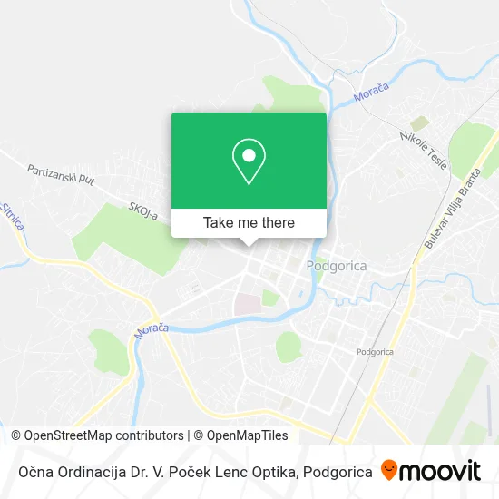 Očna Ordinacija Dr. V. Poček Lenc Optika map