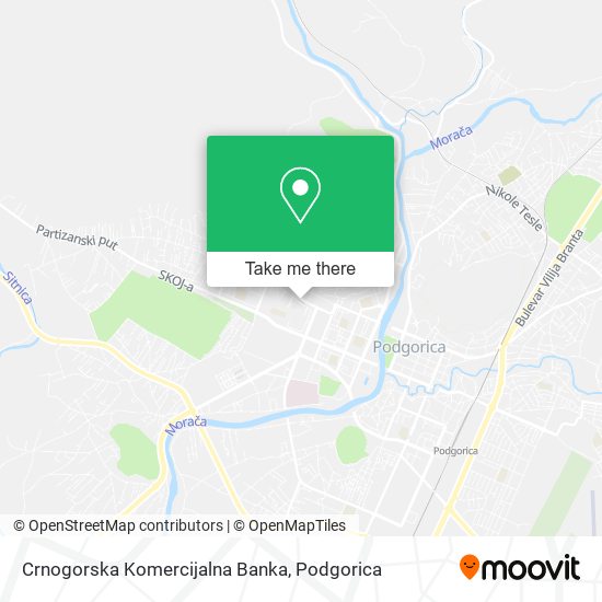 Crnogorska Komercijalna Banka map
