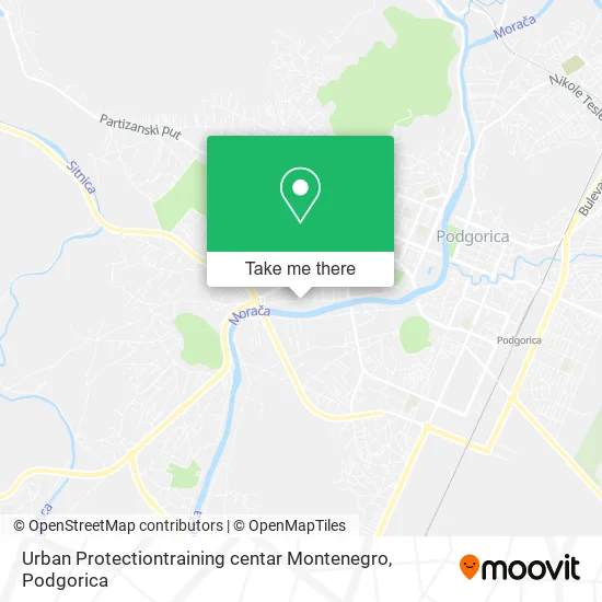 Karta Urban Protectiontraining centar Montenegro
