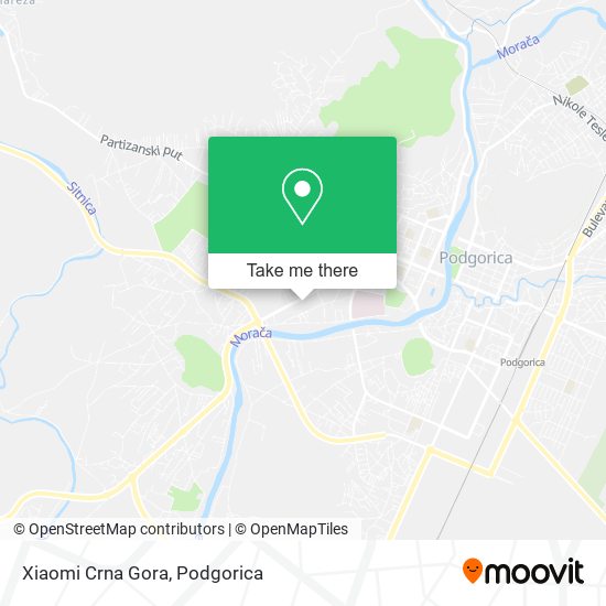 Xiaomi Crna Gora map