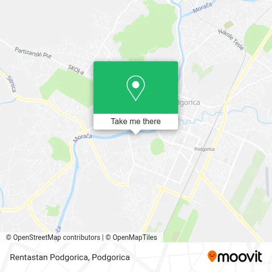Rentastan Podgorica map