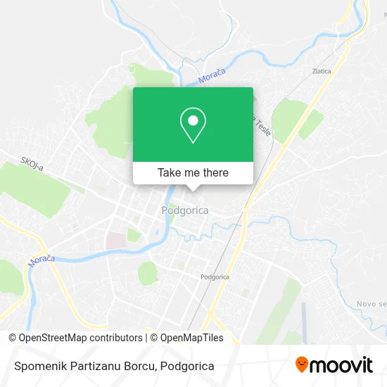Spomenik Partizanu Borcu map