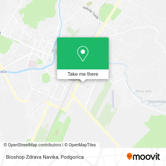 Bioshop Zdrava Navika map