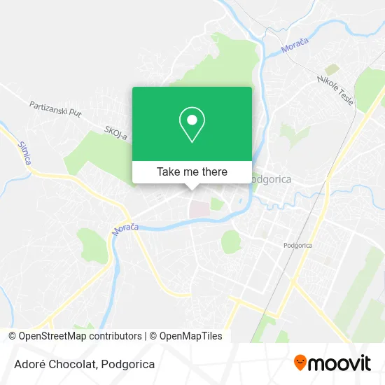 Adoré Chocolat map