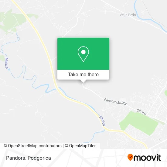 Pandora map