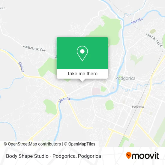 Body Shape Studio - Podgorica map