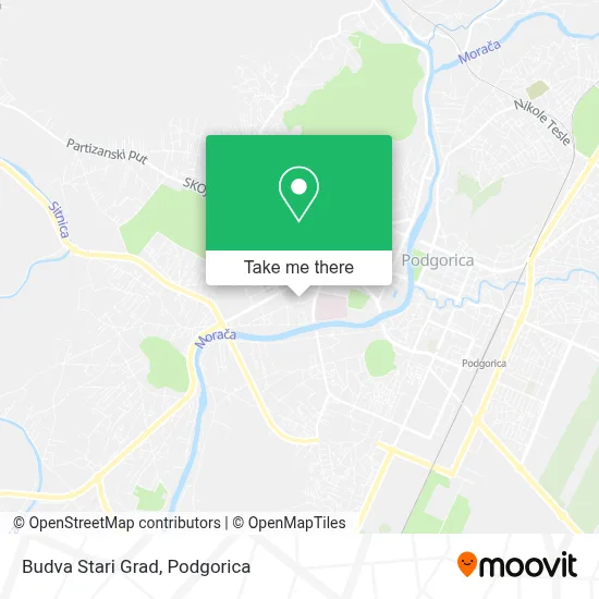 Budva Stari Grad map