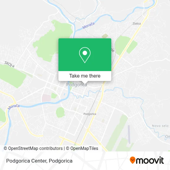 Podgorica Center map