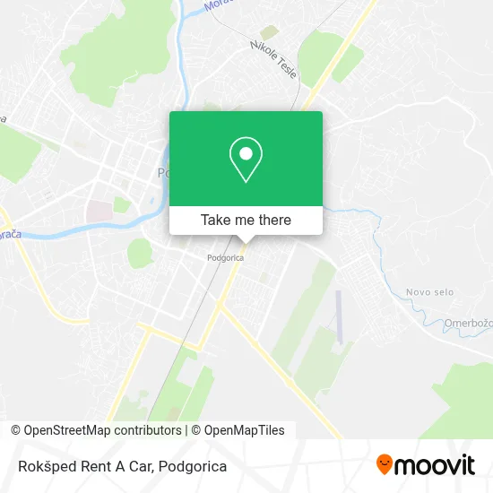Rokšped Rent A Car map