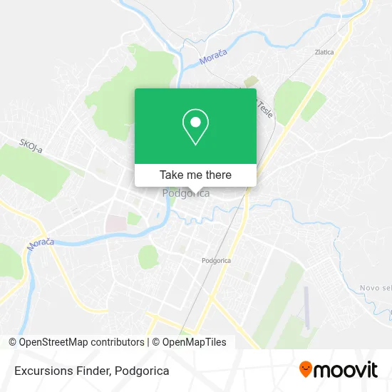 Excursions Finder map