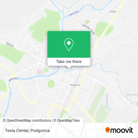 Tesla Centar map
