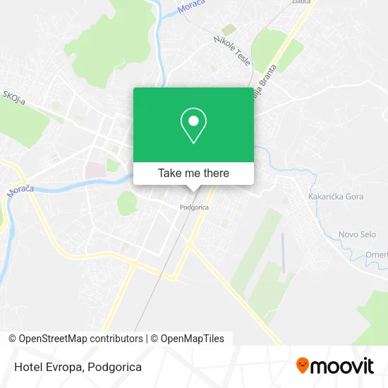 Hotel Evropa map