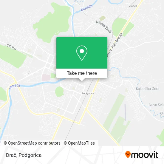 Drač map