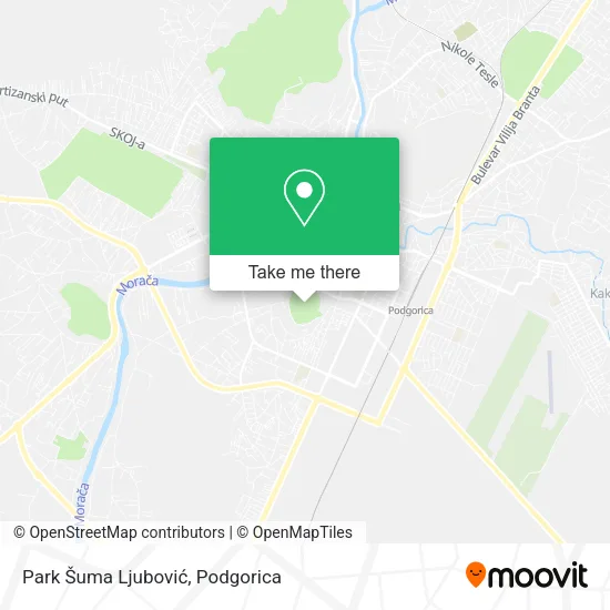 Park Šuma Ljubović map
