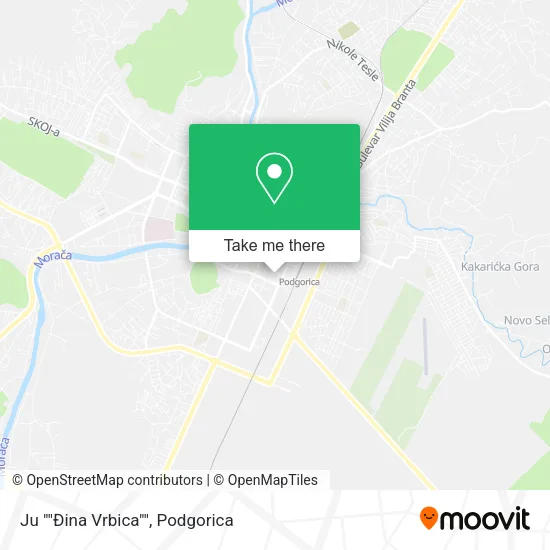 Ju ""Đina Vrbica"" map