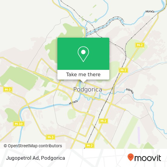 Jugopetrol Ad map