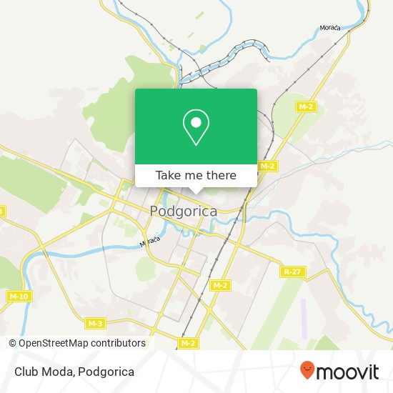 Club Moda map