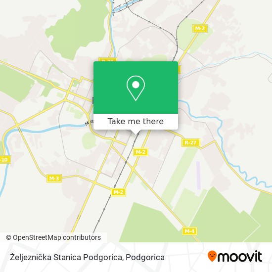 Željeznička Stanica Podgorica map