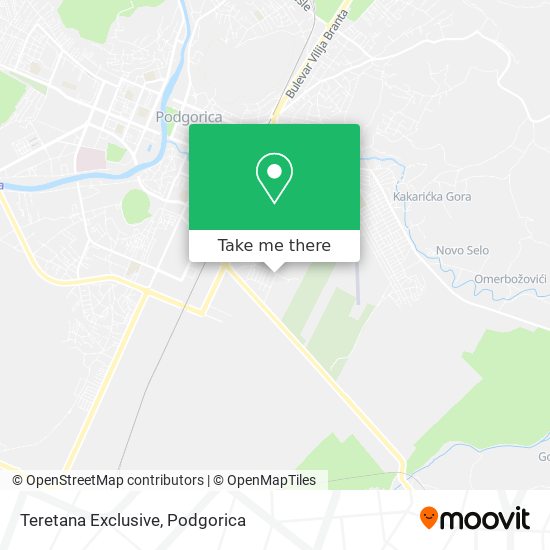 Teretana Exclusive map