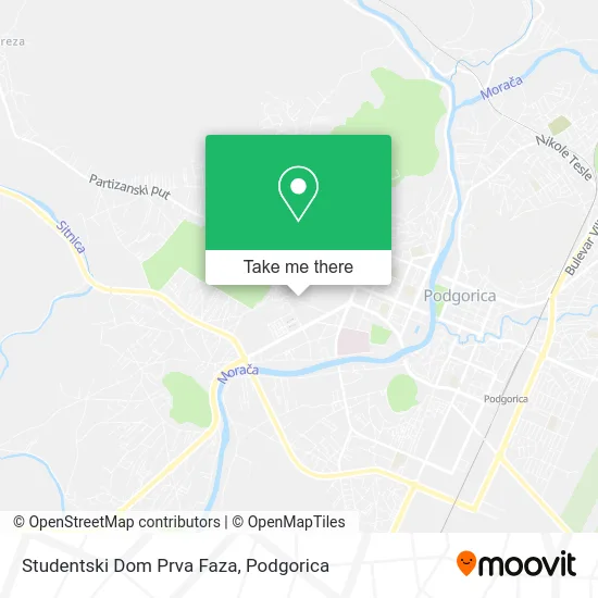 Studentski Dom Prva Faza map