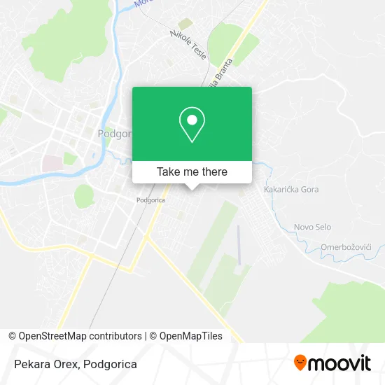 Pekara Orex map