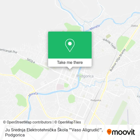 Ju Srednja Elektrotehnička Škola ""Vaso Aligrudić"" map