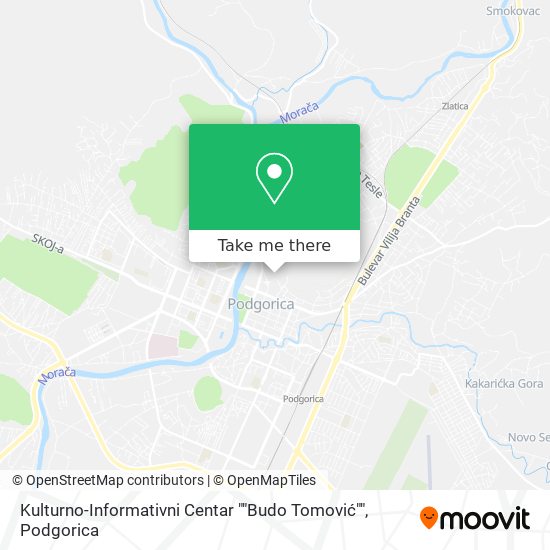 Kulturno-Informativni Centar ""Budo Tomović"" map