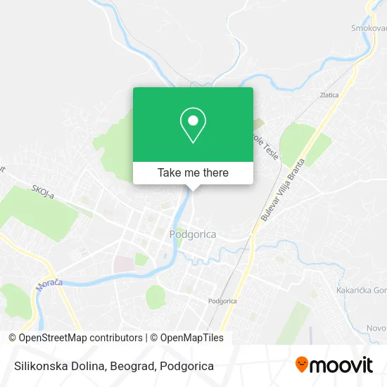 Silikonska Dolina, Beograd map
