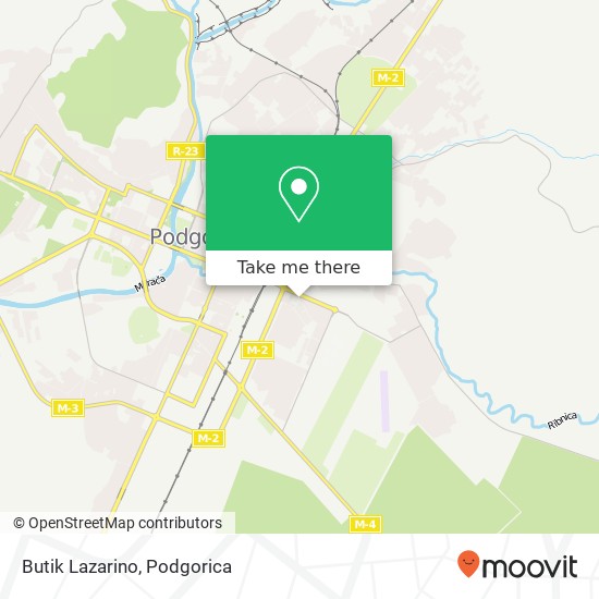 Butik Lazarino, Podgorica, Podgorica, 81000 map
