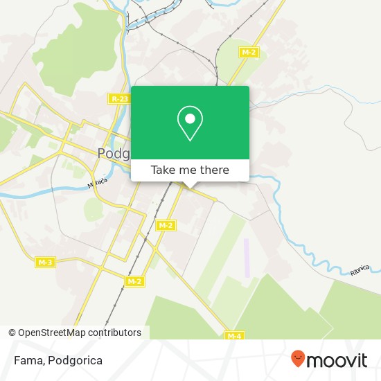 Fama, Podgorica, Podgorica, 81000 map