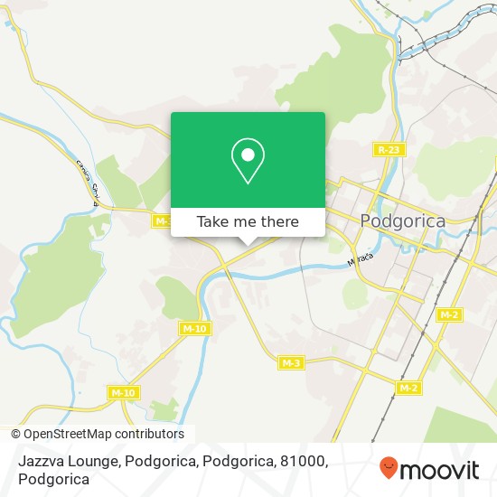 Jazzva Lounge, Podgorica, Podgorica, 81000 map