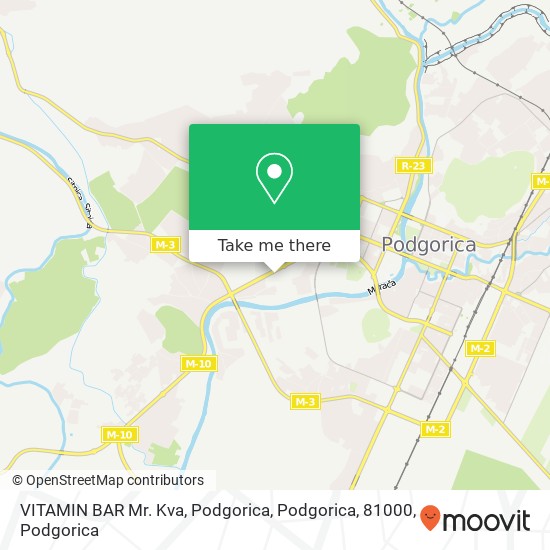 VITAMIN BAR Mr. Kva, Podgorica, Podgorica, 81000 map