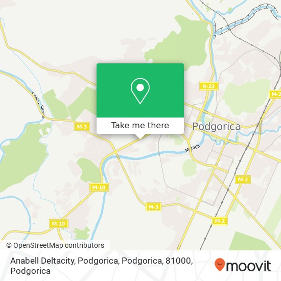 Anabell Deltacity, Podgorica, Podgorica, 81000 map