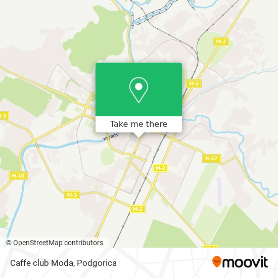 Caffe club Moda map