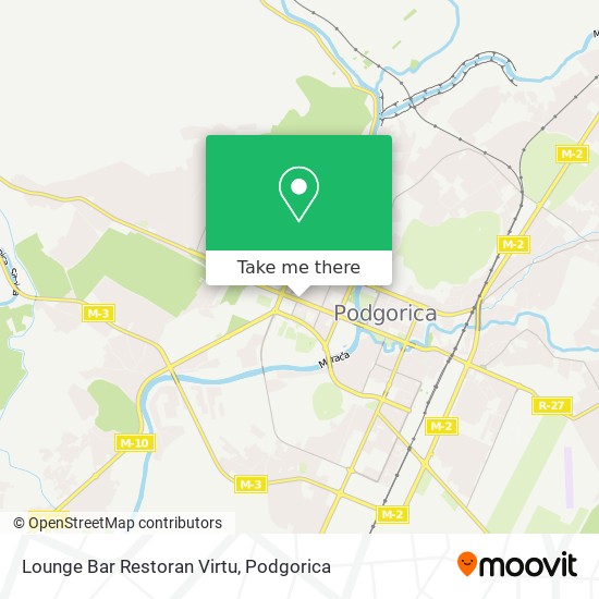 Lounge Bar Restoran Virtu map