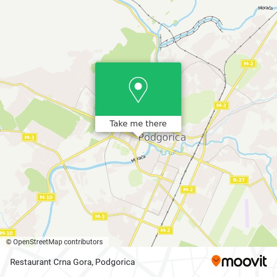 Restaurant Crna Gora map