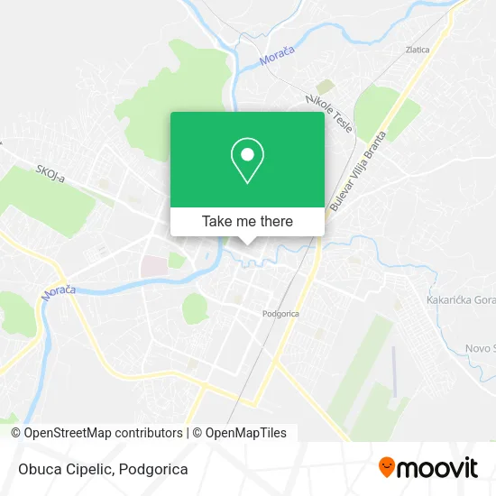 Obuca Cipelic map