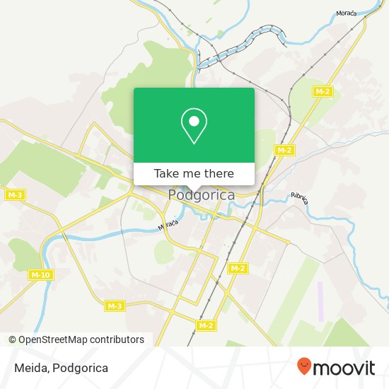 Meida, Ulica Vučedolska Podgorica, Podgorica, 81000 map