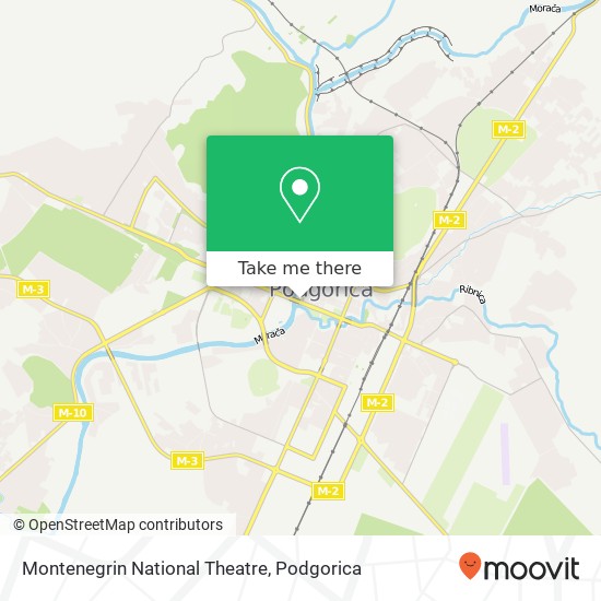 Montenegrin National Theatre map