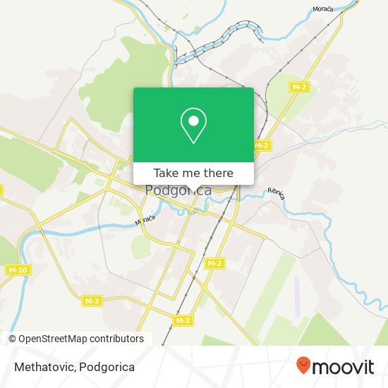Methatovic, Ulica Mijana Vukova Podgorica, Podgorica, 81000 map