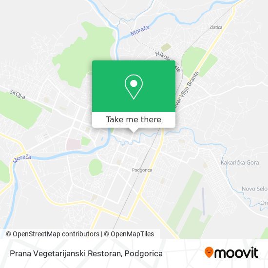 Karta Prana Vegetarijanski Restoran