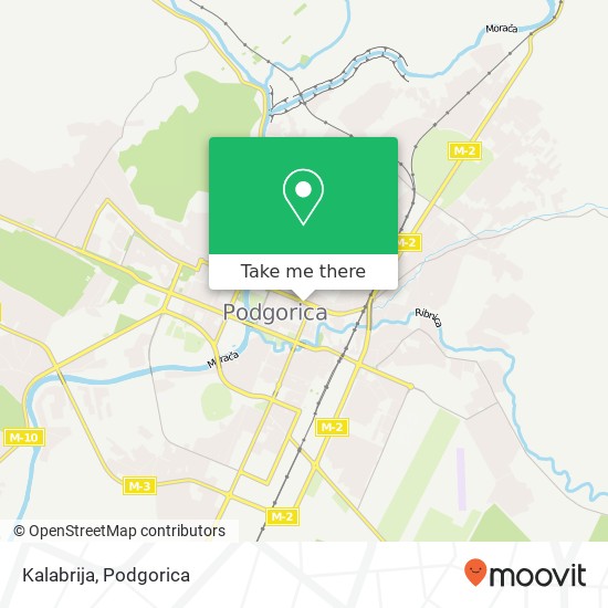 Karta Kalabrija, 59 Bulevar Ivana Crnojevića Podgorica, Podgorica, 81000