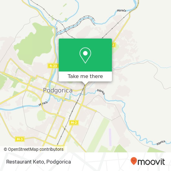 Karta Restaurant Keto, Podgorica, Podgorica, 81000