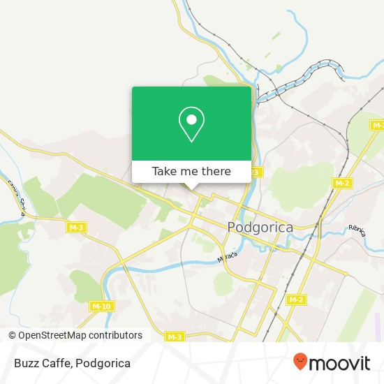Karta Buzz Caffe, Ulica Blaža Jovanovića Podgorica, Podgorica, 81000
