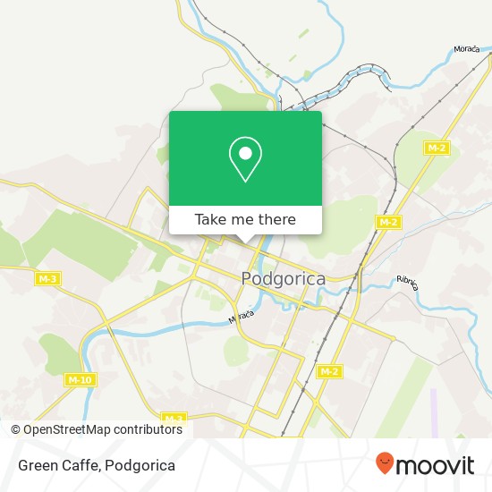 Green Caffe, Ulica 13. Jul Podgorica, Podgorica, 81000 map